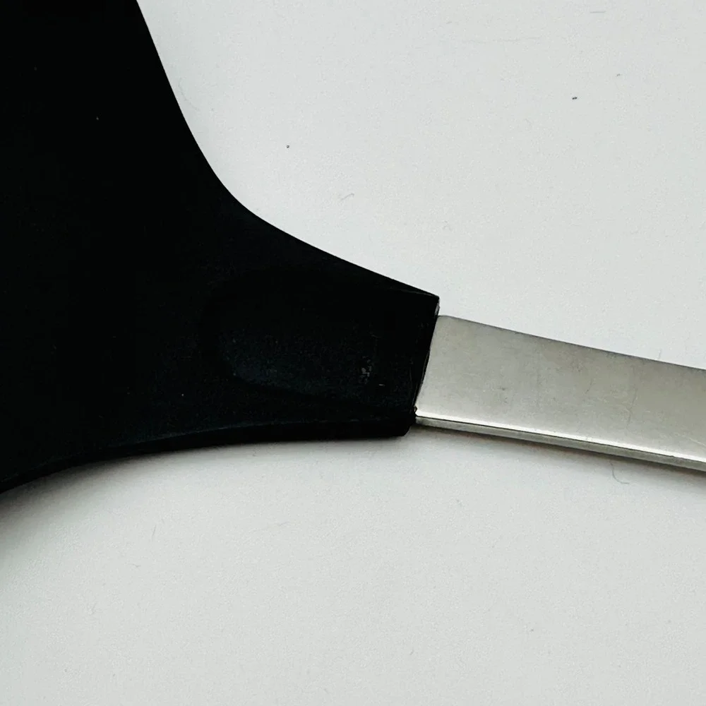 Oneida Stainless Steel Silicone Turner Spatula Black Large Pancake Head 15